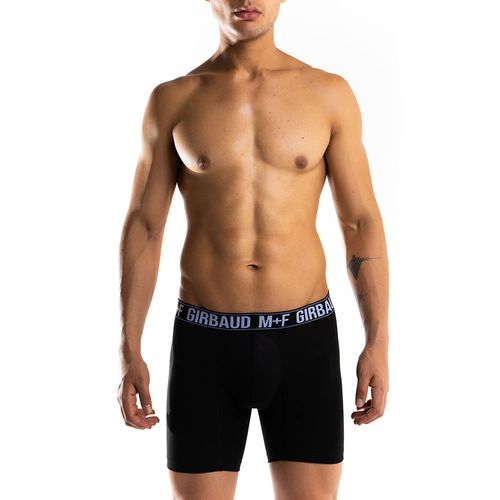 Boxer Tripack Negro/Azul Algodón-Licra Para Hombre Girbaud