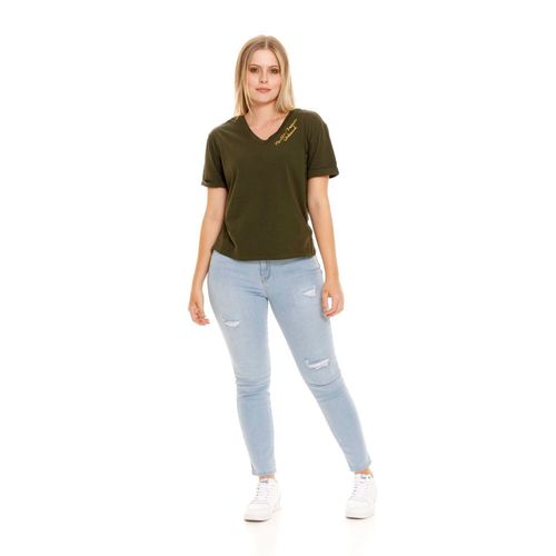 Camiseta Manga Corta Para Mujer  Girbaud