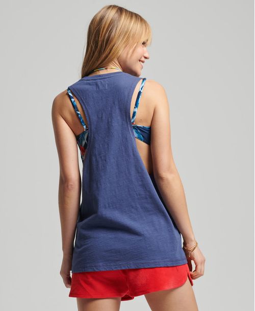 Camiseta Para Mujer Vintage Cali Stripe Vest Superdry 51220