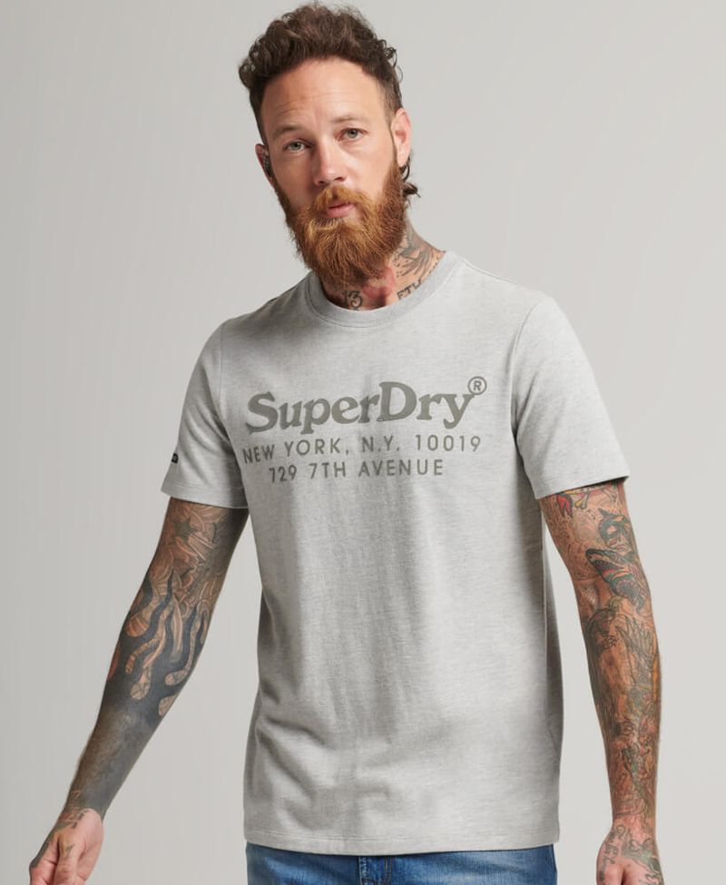 Camiseta Para Hombre Vintage Venue Tonal Tee Superdry 51142 - Fruta Fresca