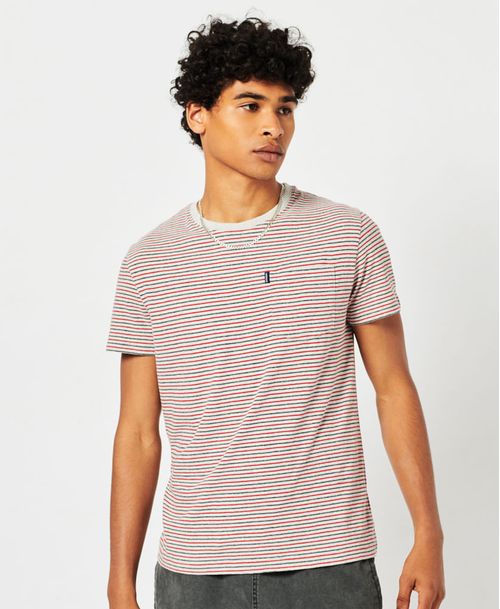 Camiseta Para Hombre Vle Stripe Tee Superdry 51126