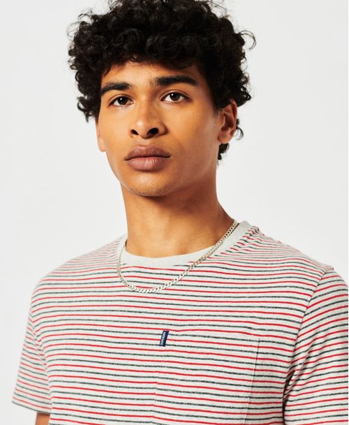 Camiseta Para Hombre Vle Stripe Tee Superdry 51126