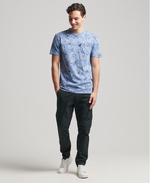 Camiseta Para Hombre Vintage Pocket Tee Aop Superdry 51127