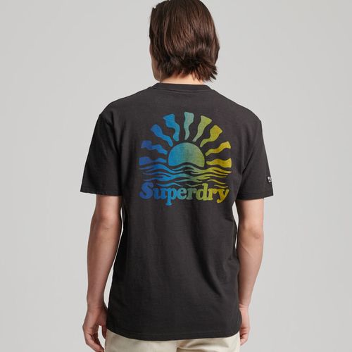 Camiseta Para Hombre Vintage Cali Stripe Tee Superdry 51141