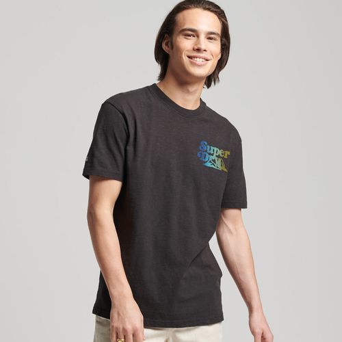 Camiseta Para Hombre Vintage Cali Stripe Tee Superdry 51141