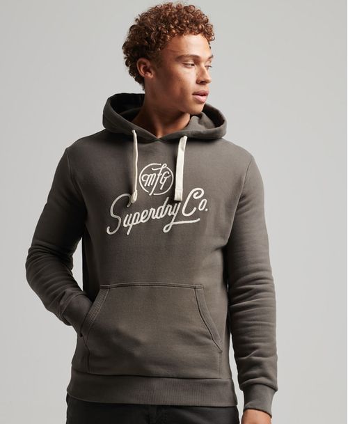Buzo Hoodie Cerrado Para Hombre Vintage Styled & Made Hood Superdry 52277