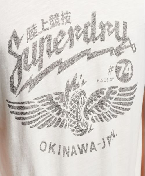 Camiseta Para Hombre Vintage Blackout Raglan Tee Superdry 52258