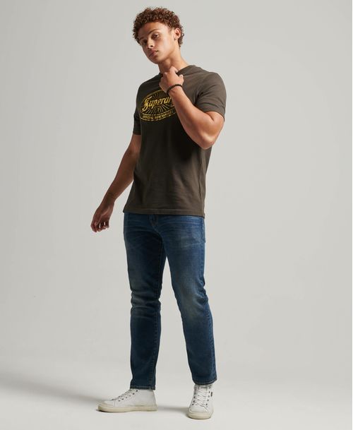 Camiseta Para Hombre Vintage Lightning Logo Tee Superdry 52250