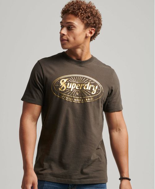 Camiseta Para Hombre Vintage Lightning Logo Tee Superdry 52250