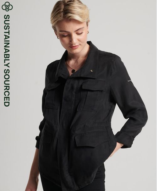 Chaqueta Casual Para Mujer Studios Cupro M65 Jacket Superdry 51215