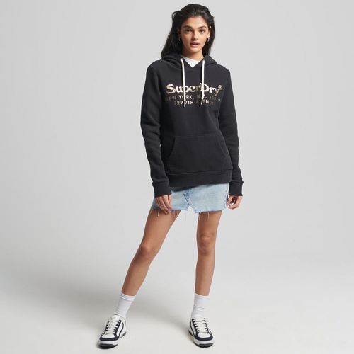 Buzo Hoodie Cerrado Para Mujer Vintage Venue Interest Hood Superdry 51212