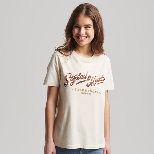 Camiseta Para Mujer Vintage Script Style Ww Tee Superdry 51198