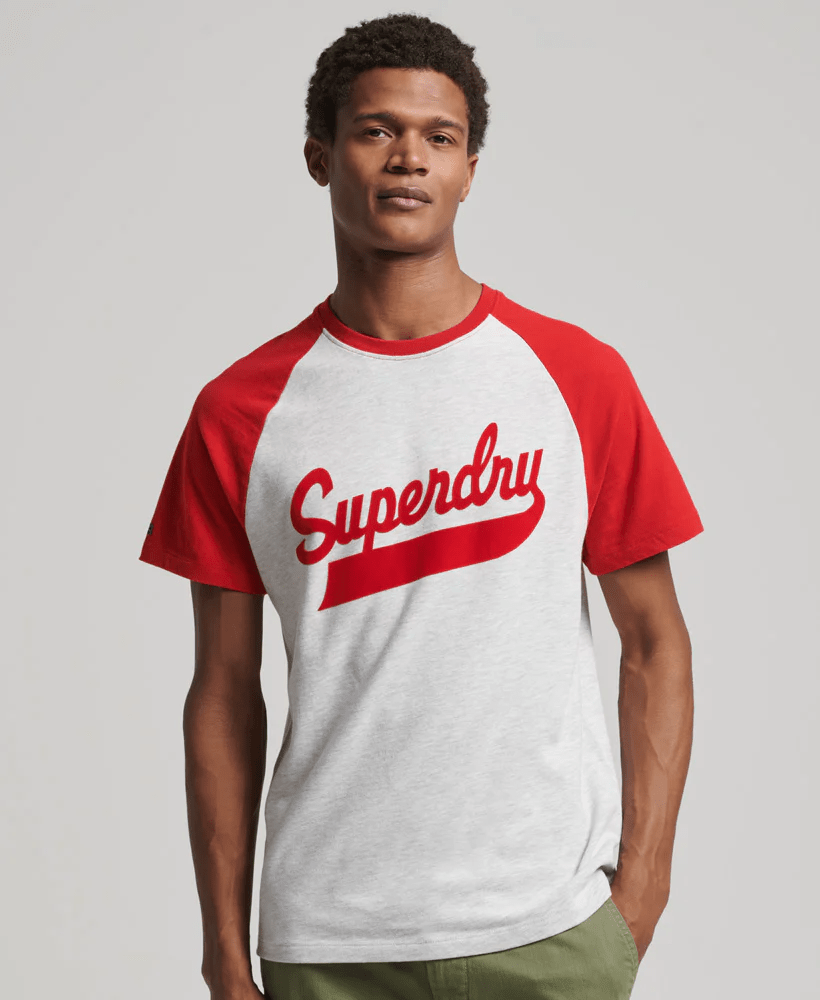Camiseta Para Hombre Vintage Americana Baseball Tee Superdry 51134