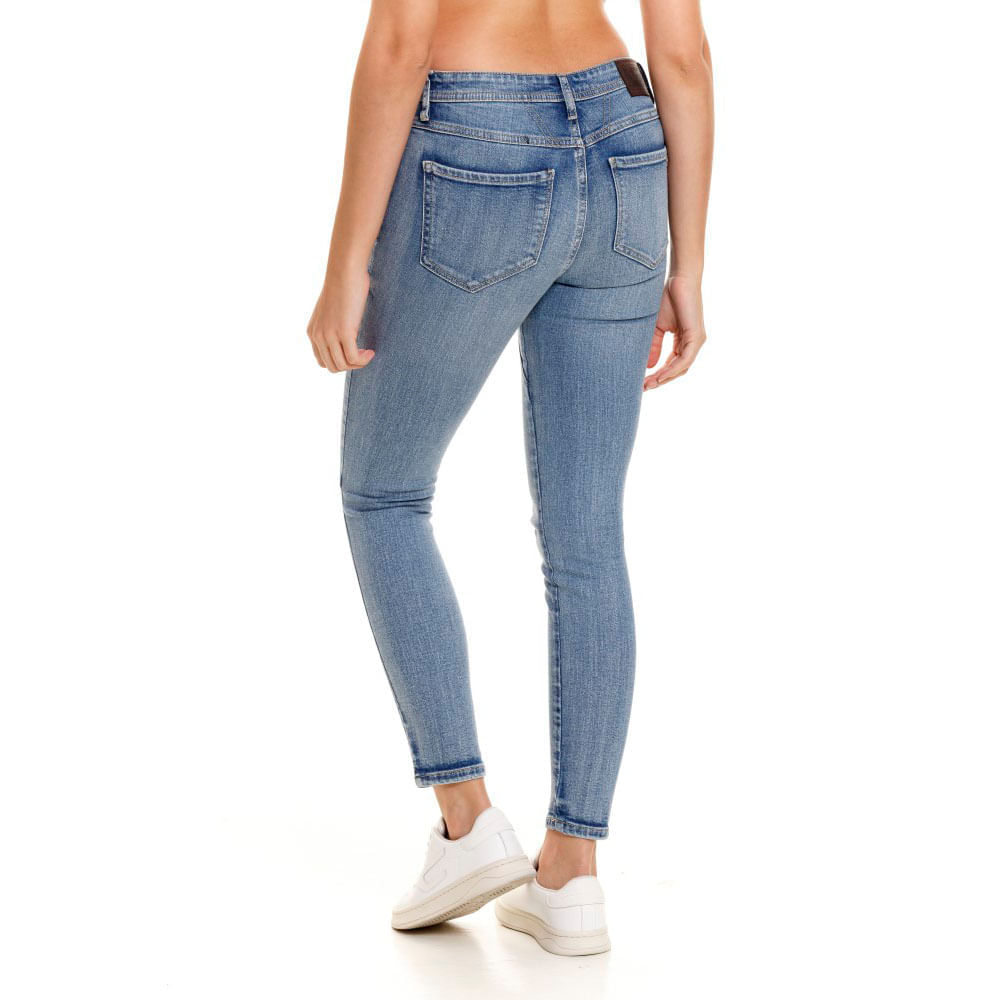 Jean Stretch Para Mujer Zipper High