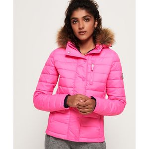 Chaqueta Padded Para Mujer Fuji Slim Double Ziphood Superdry 18617