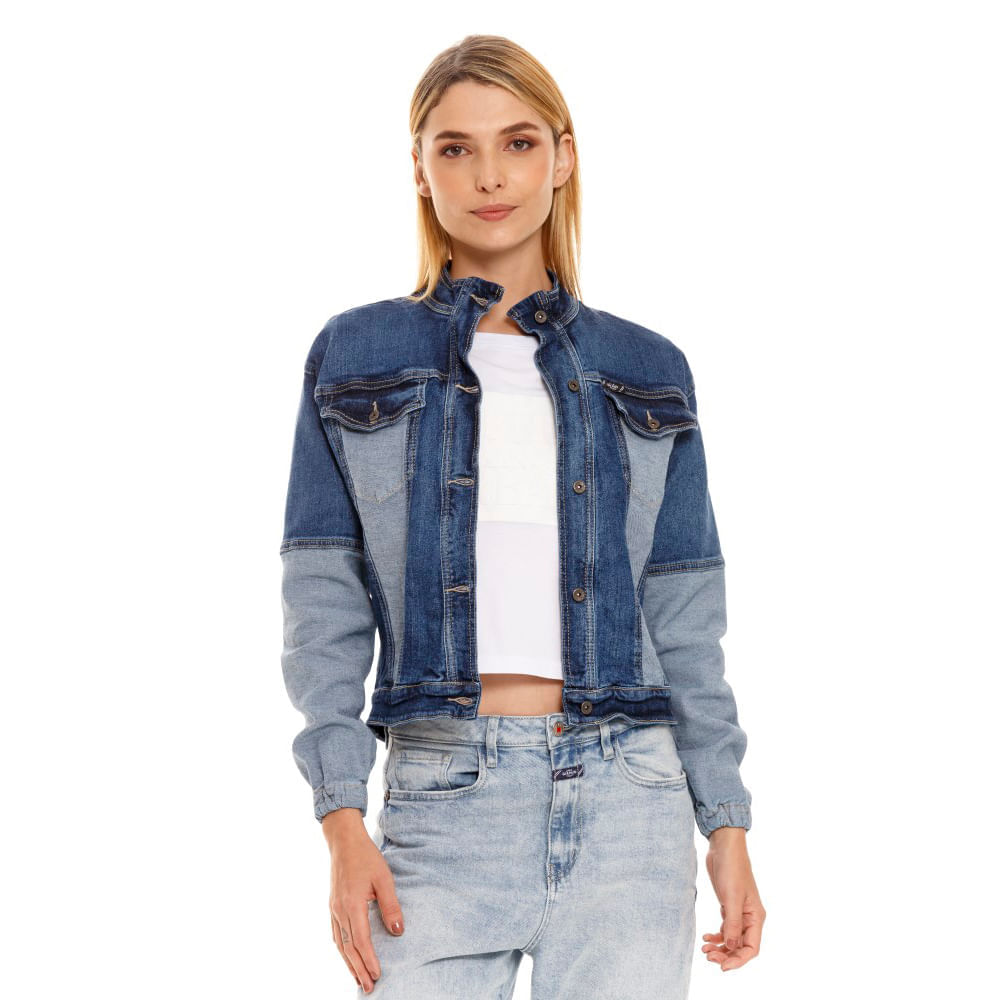 Azul Claro Chaquetas De Jean Para Mujer Chevignon Chaqueta Jean