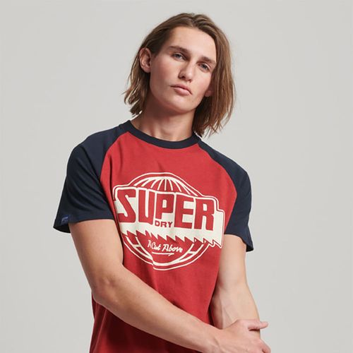 Camiseta Para Hombre Vintage Raglan Superdry 55496