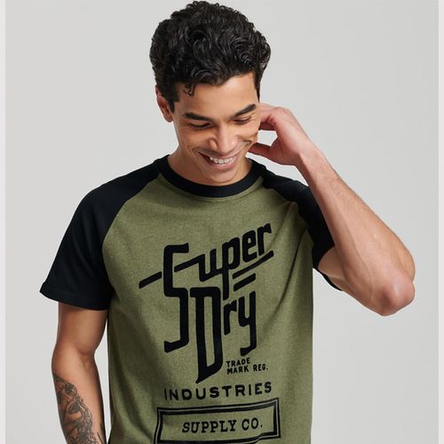 Camiseta Para Hombre Vintage Raglan Superdry 55496