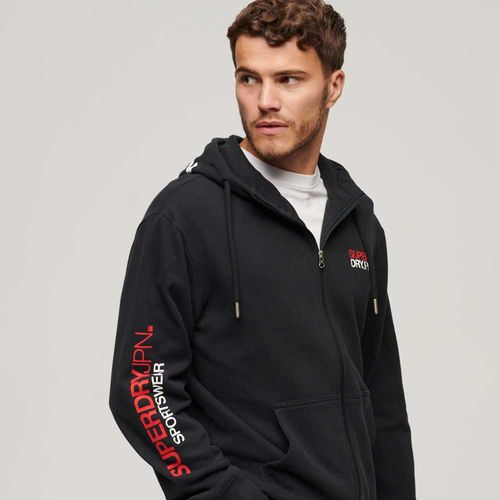 Buzo Abierto Para Hombre Sport Loose Superdry