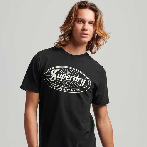 Camiseta Para Hombre Vintage Lightning Logo Tee Superdry 52250