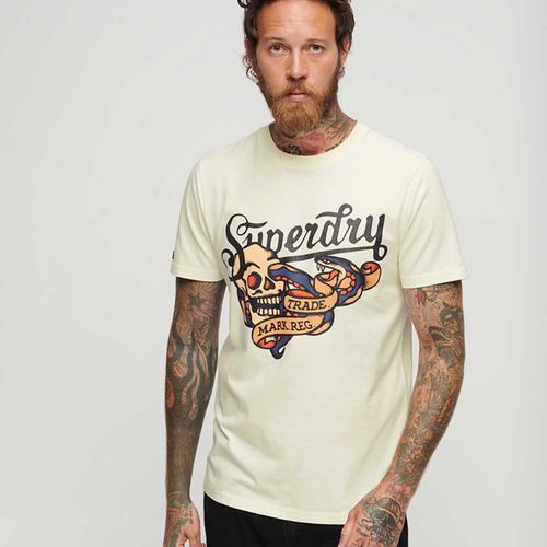 Camiseta Para Hombre Tattoo Script Graphic Superdry
