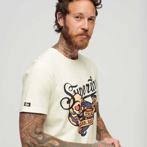 Camiseta Para Hombre Tattoo Script Graphic Superdry