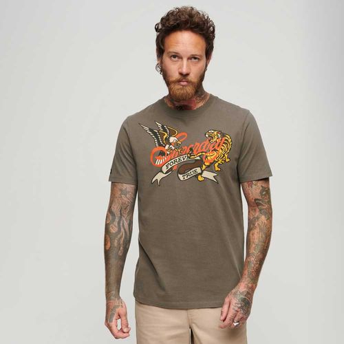 Camiseta Para Hombre Tattoo Script Graphic Superdry