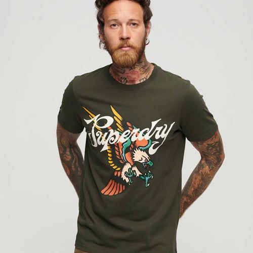 Camiseta Para Hombre Tattoo Script Graphic Superdry