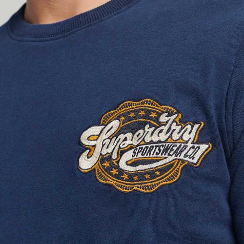 Camiseta Para Hombre Vintage Scripted College Superdry