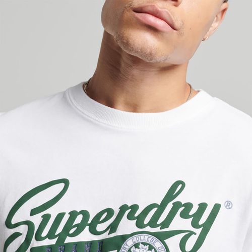 Camiseta Para Hombre Vintage Scripted College Superdry