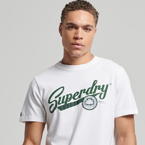 Camiseta Para Hombre Vintage Scripted College Superdry