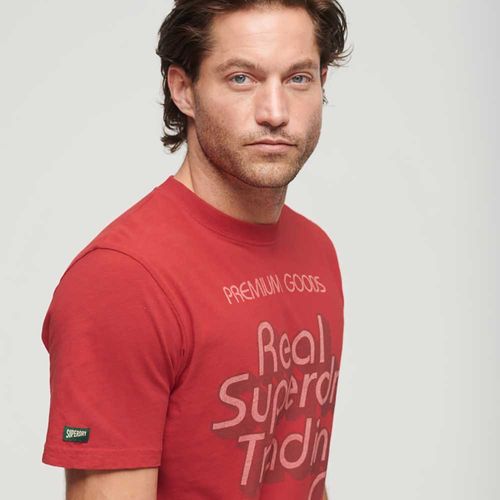 Camiseta Para Hombre Trade Script Graphic Superdry