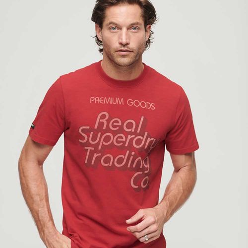 Camiseta Para Hombre Trade Script Graphic Superdry