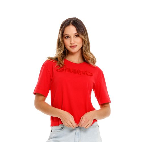 Camiseta Manga Corta Para Mujer Girbaud