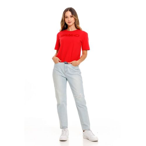 Camiseta Manga Corta Para Mujer Girbaud