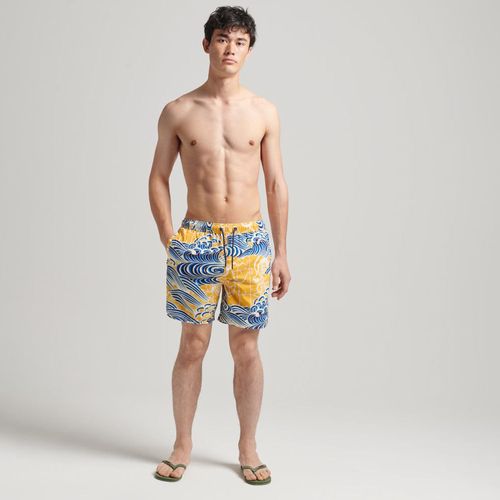 Pantaloneta Corta Para Hombre Vintage Hawaiian Superdry