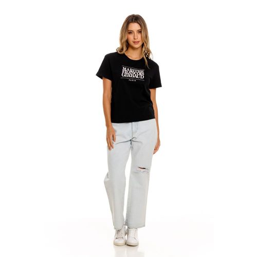 Camiseta Manga Corta Para Mujer Le-Marithé Girbaud