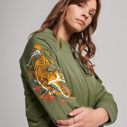 Chaqueta Casual Para Mujer Vintage Military Suikajan Superdry 55676