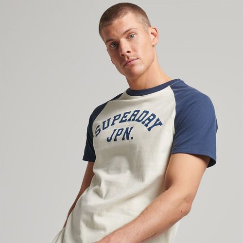 Camiseta Para Hombre Vintage Gym Raglan Superdry