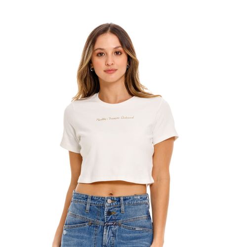 Camiseta Manga Corta Para Mujer Girbaud