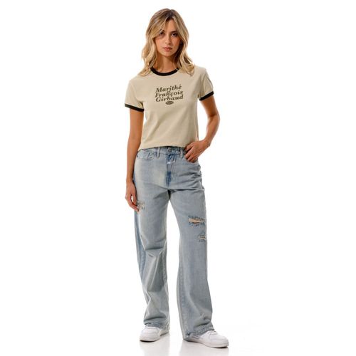 Camiseta Manga Corta Para Mujer Le-Marithé Girbaud