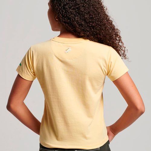 Camiseta Manga Corta Para Mujer Code Graphic Tiny Tee Superdry
