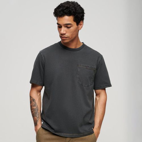 Camiseta Para Hombre Contrast Stitch Pocketsuperdry