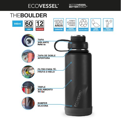 Termo Ecovessel Boulder Acero Inox 946 ml