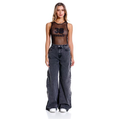 Jean Rigido Para Mujer Relief Long Girbaud