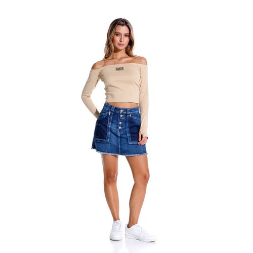 Falda Denim Para Mujer Reine Girbaud