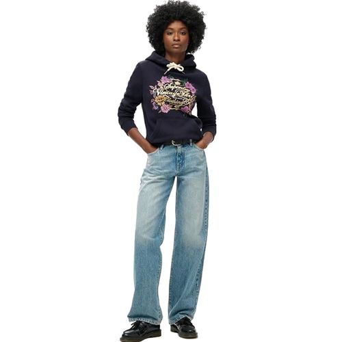 Buzo Cerrado Para Mujer Floral Graphic Logo Superdry
