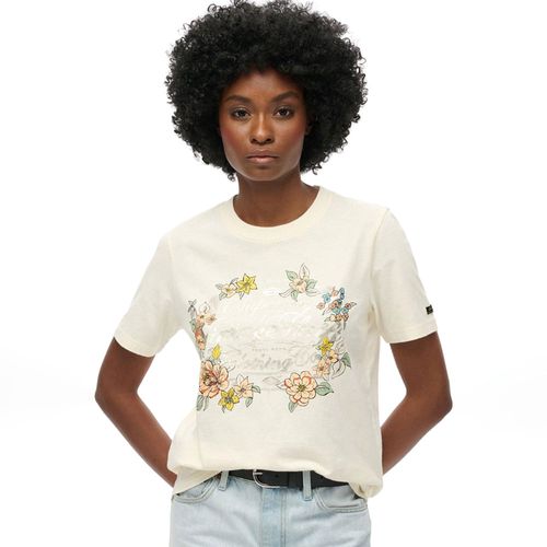 Camiseta Manga Corta Para Mujer Floral Graphic Relaxed Tshirt Superdry