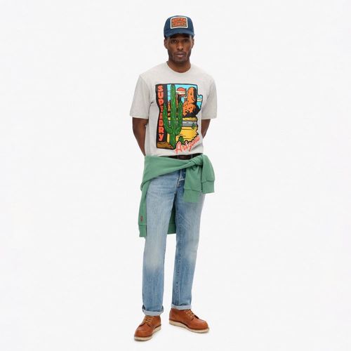 Camiseta Manga Corta Para Hombre Travel Postcard Graphic Tee Superdry
