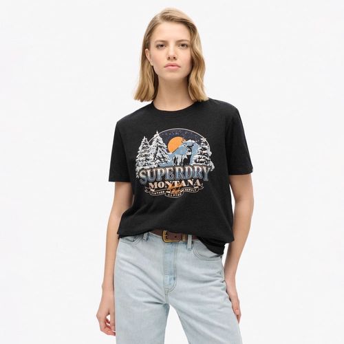 Camiseta Manga Corta Para Mujer Travel Souvenir Relaxed Tee Superdry